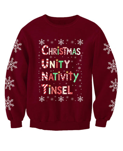 Tinsel C*nt Offensive Funny Rude Adults Christmas Jumper