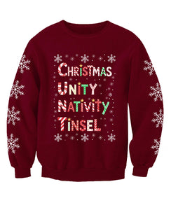 Tinsel C*nt Offensive Funny Rude Adults Christmas Jumper