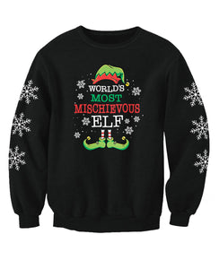 The Worlds Most Mischievous Elf Adults Christmas Jumper