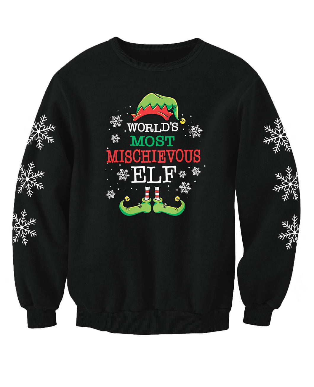 The Worlds Most Mischievous Elf Adults Christmas Jumper
