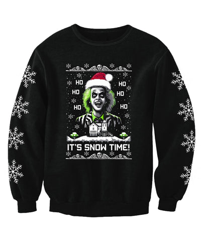 Fantasy Gothic Beetle Juice Inspired Christmas Jumper