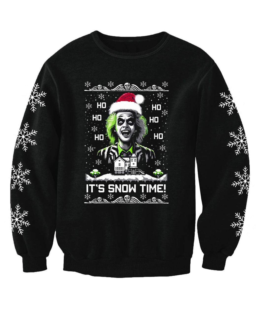 Fantasy Gothic Beetle Juice Inspired Christmas Jumper