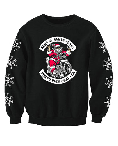 Motorbike Chapter Sons Of Santa Adults Christmas Jumper