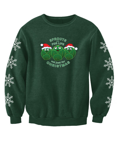 Sprouts Are For Life Adults Christmas Jumper