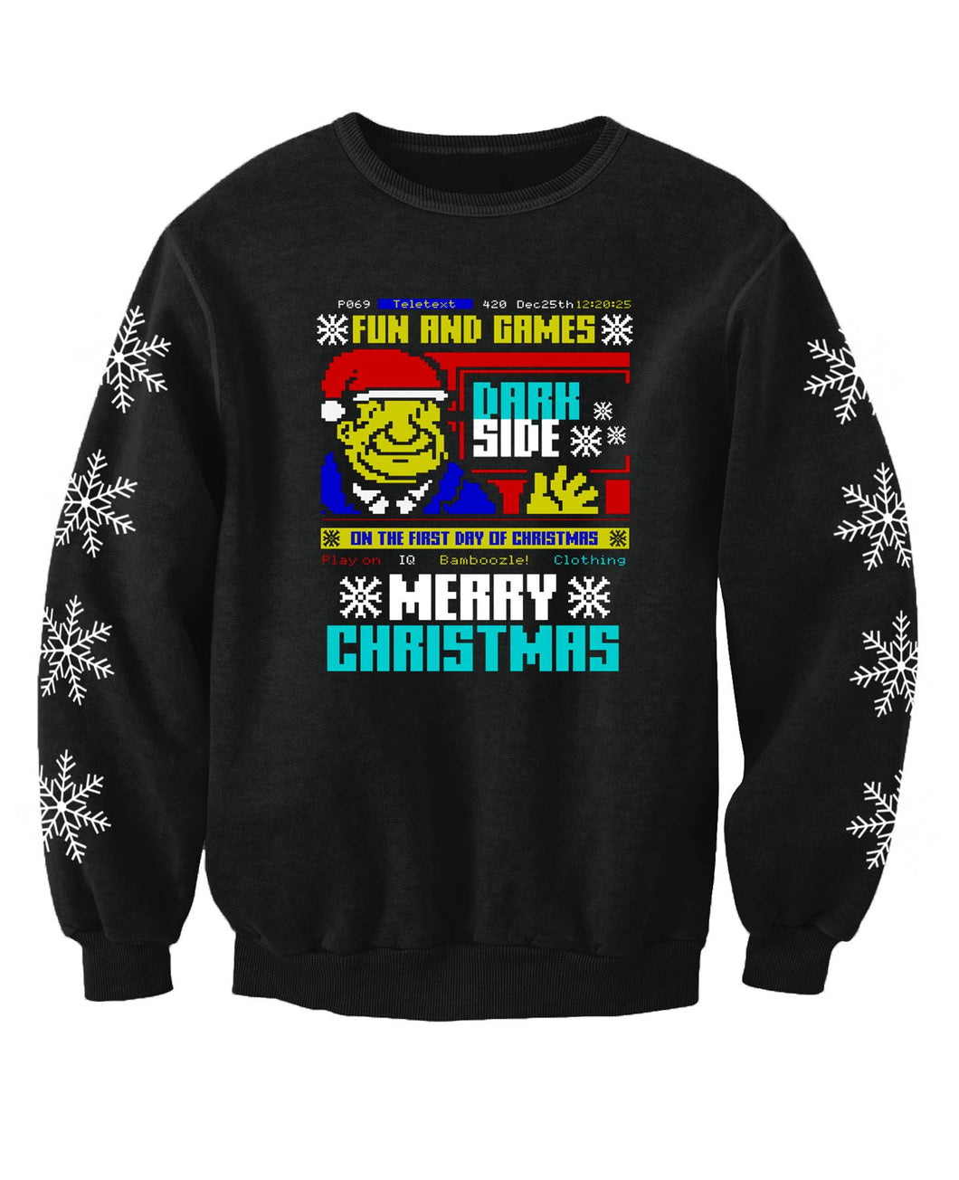 Retro Ceefax Bamboozle Gaming Inspired Adults Christmas Jumper