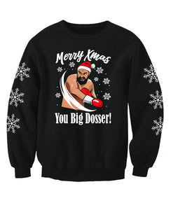 Boxing Tyson Big Dosser Christmas Jumper