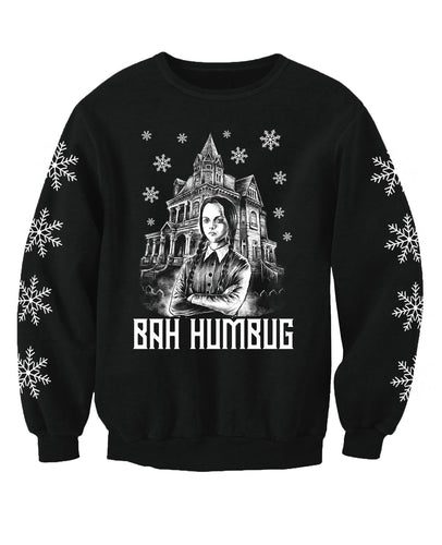 Wednesday Addams Inspired Adults Christmas Jumper